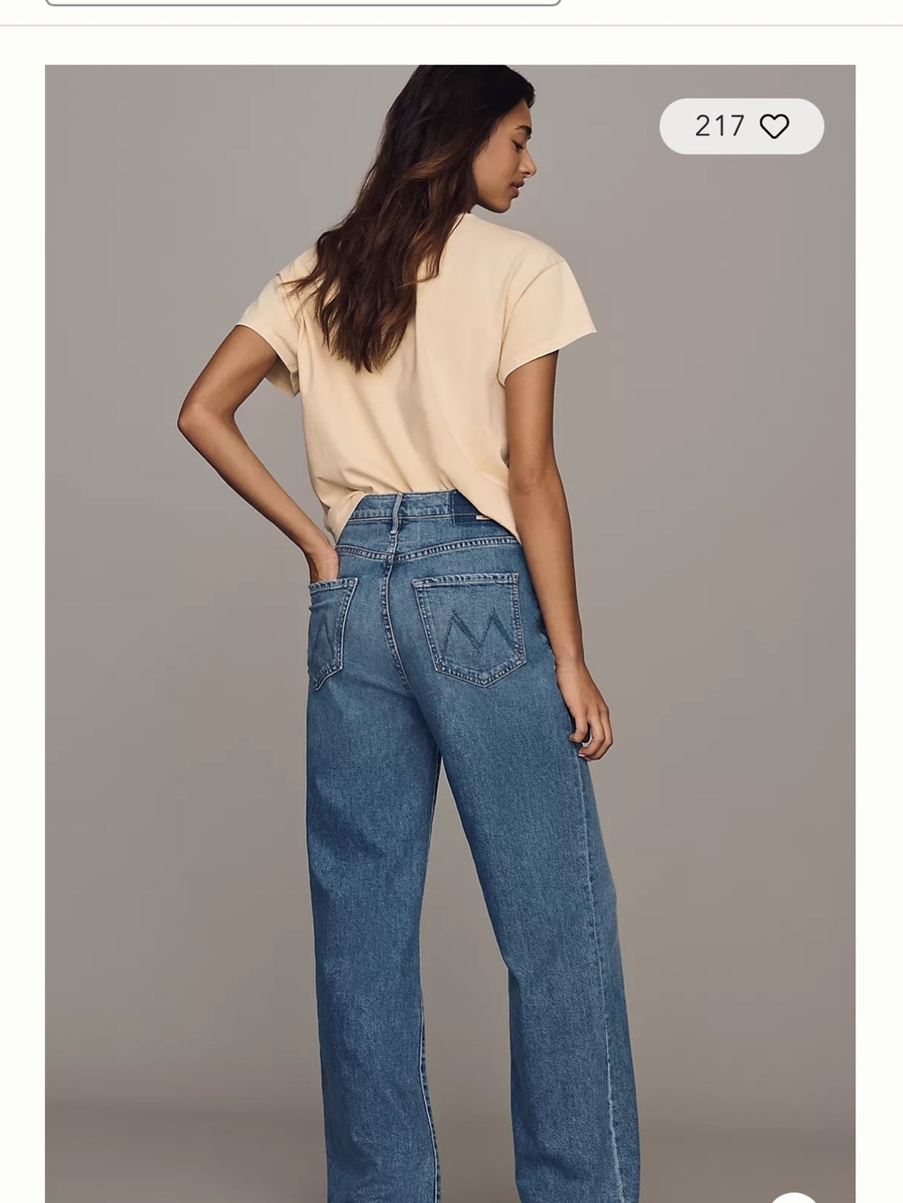 MOTHER Wide-Leg High-Rise Jeans — Medium Blue Wash - Picture 3 of 6